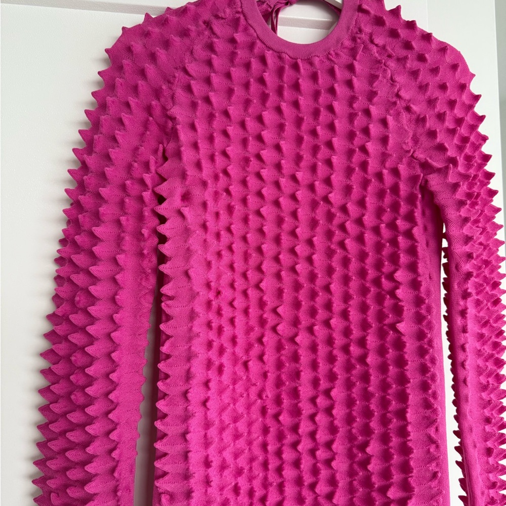 Pink Textured Women's Dress. H&M limited. New. Size S - Picture 10 of 15